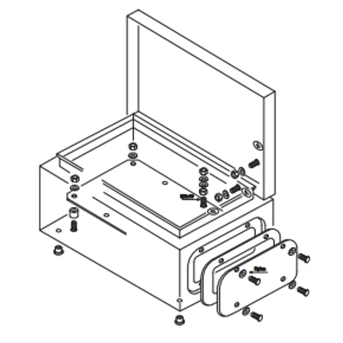 Tracon Fém elosztószekrény 1000x600x250mm TFE1006025 lemez szekrény