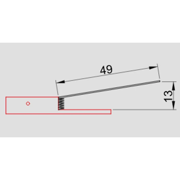 Tracon végálláskapcsoló 1xCO 15A/250V AC IP00 49mm rugószáras helyzetkapcsoló