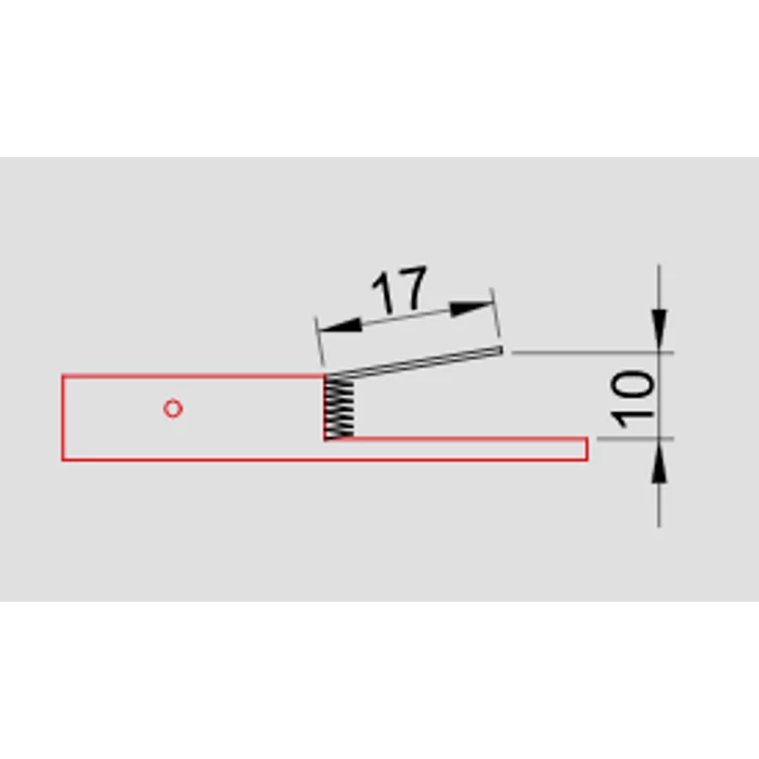 Tracon végálláskapcsoló 1xCO 15A/250V AC IP00 17mm rugószáras helyzetkapcsoló