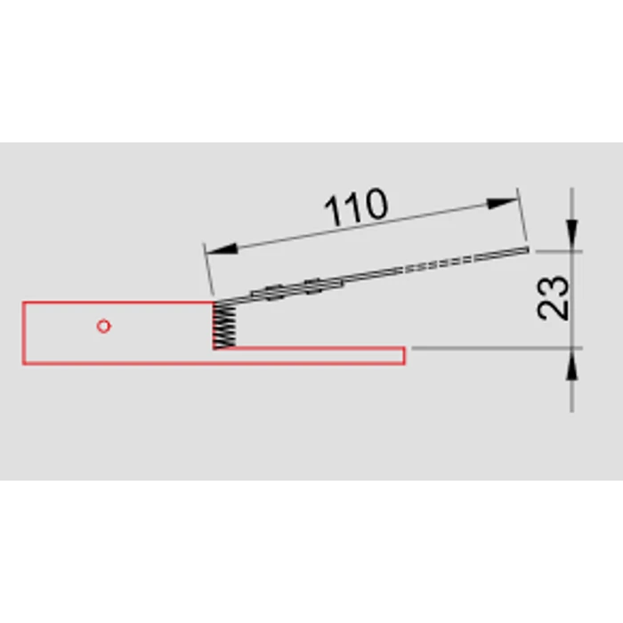 Tracon végálláskapcsoló 1xCO 15A/250V AC IP00 110mm rugószáras helyzetkapcsoló