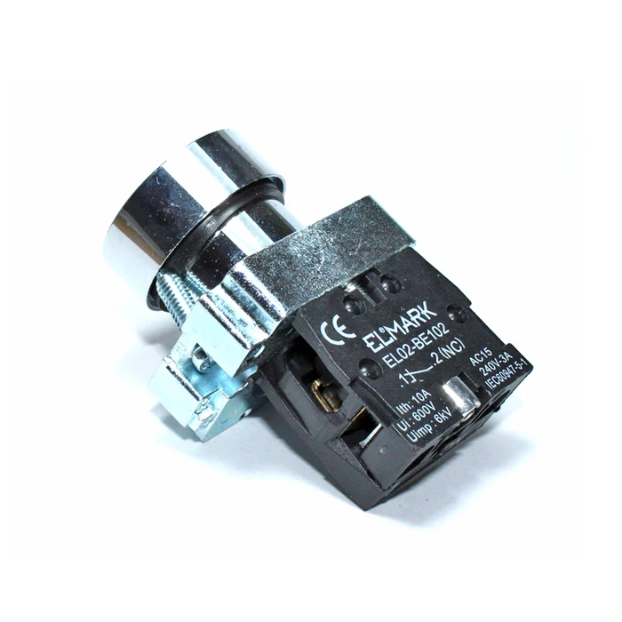 Elmark EL 2- BA 42 NC ipari nyomógomb piros 401042