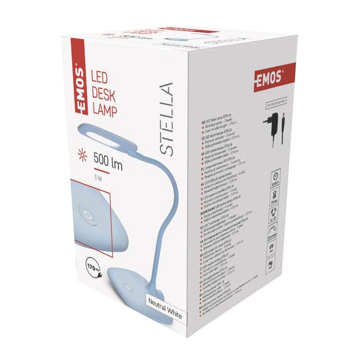 Emos Stella LED asztali lámpa 5W 500Lm 4000K kék Z7602BL