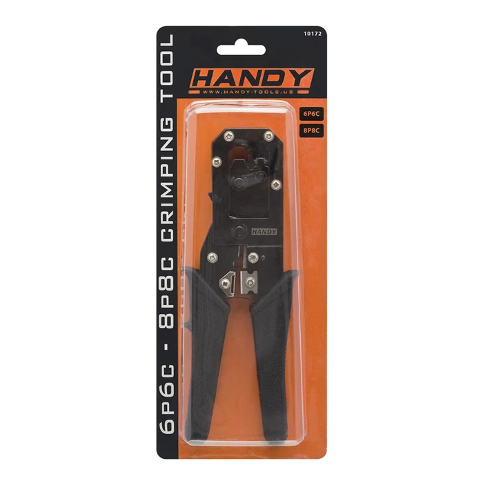 Handy multifunkciós krimpelő-, blankoló- és vágó fogó moduláris csatlakozókhoz 6P 8P 10172