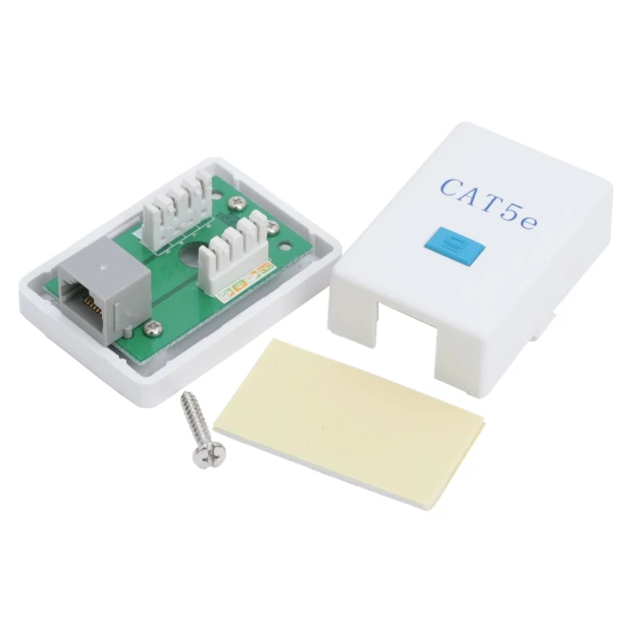 1x fali UTP internet aljzat 8P8C RJ45 Cat5 fehér 05384