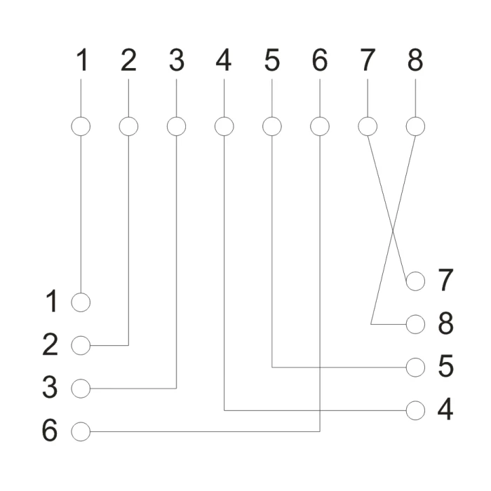 1x fali UTP internet aljzat 8P8C RJ45 Cat5 fehér 05384