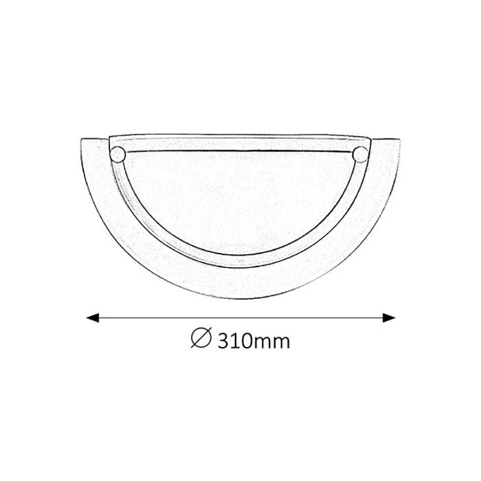 Ufo fali lámpa D30cm E27 Rábalux 5161