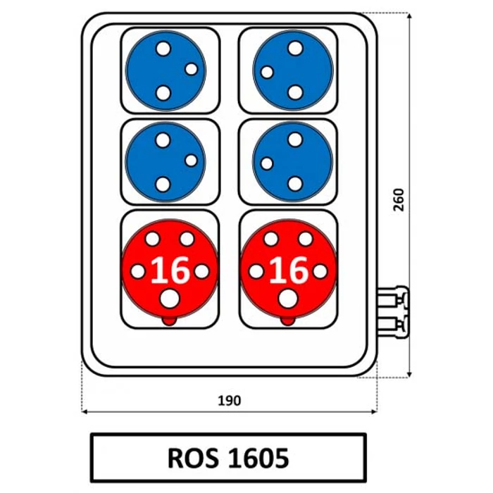 Ipari elosztótábla ROS 1605/S  SEZ