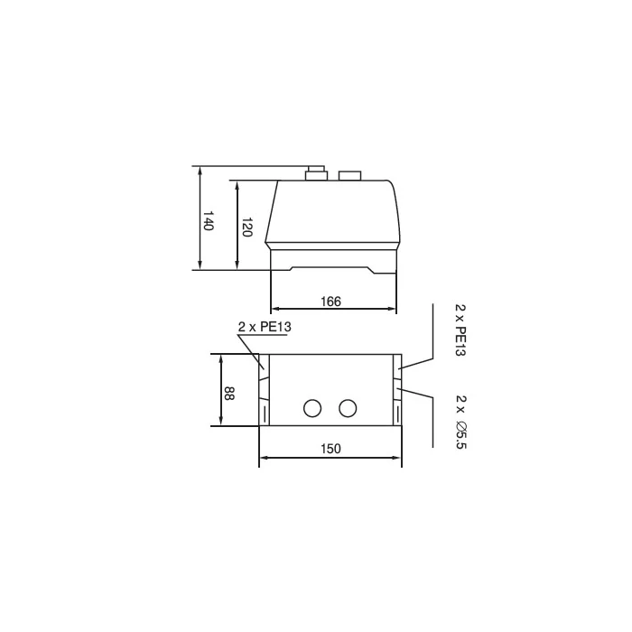 Elmark tokozott motorindító 12A 230V 9-13A LT5 D123 43121