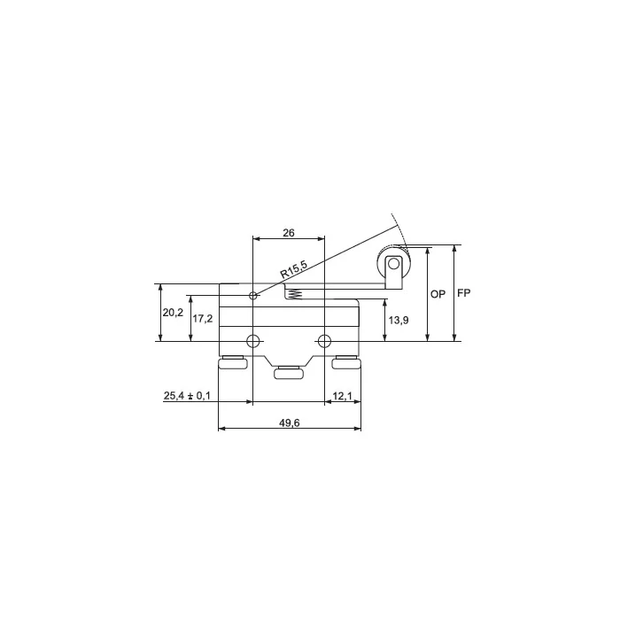 Elmark CM-1703 helyzetkapcsoló végálláskapcsoló 15A/5A 230V IP65 468113