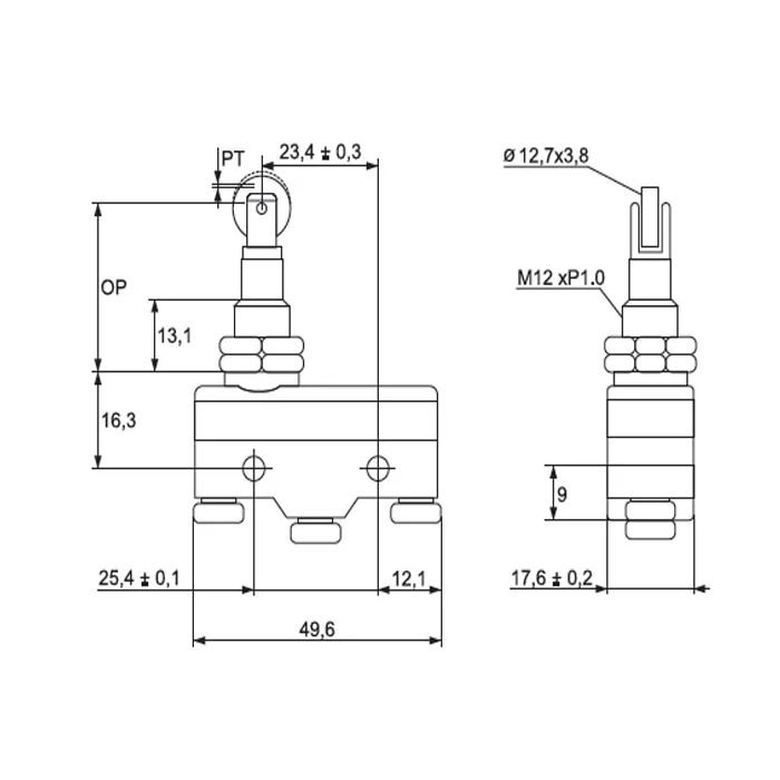 Elmark CM-1308 helyzetkapcsoló végálláskapcsoló 15A/5A 230V IP65 468109