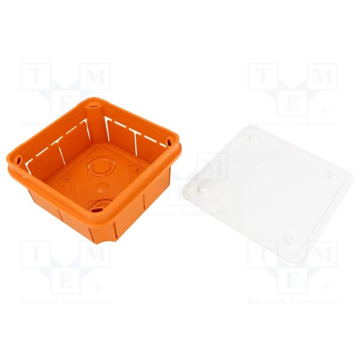 Pawbol süllyesztett műanyag vezeték kötődoboz 92x92x45mm OL10001