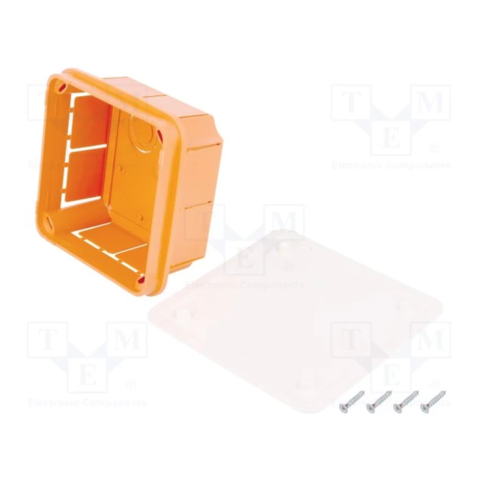 Pawbol süllyesztett műanyag vezeték kötődoboz 92x92x45mm OL10001