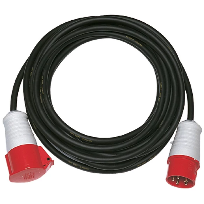 Gao CEE kültéri lengő hosszabbító ipari csatlakozóval 20m PVC kábellel H05VV-F 5x1.5mm2 5pólusú 16A IP44 IP44 0063201