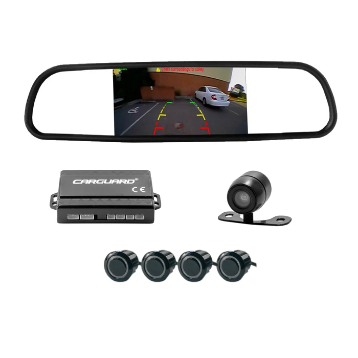 Carguard Tolatókamera és radar szett - kijelzős visszapillantóval 55072-10