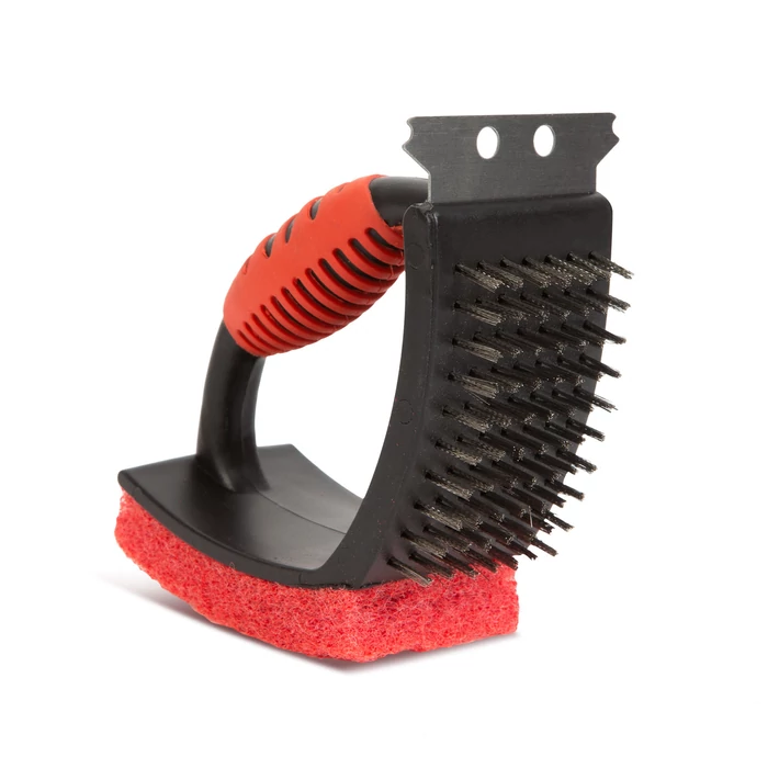 Grilltisztító kefe és szivacs ergonomikus markolattal 56284