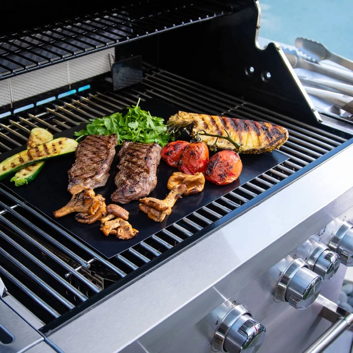 Tapadásmentes grill sütőlap sima felületű 400x330 mm 56290A