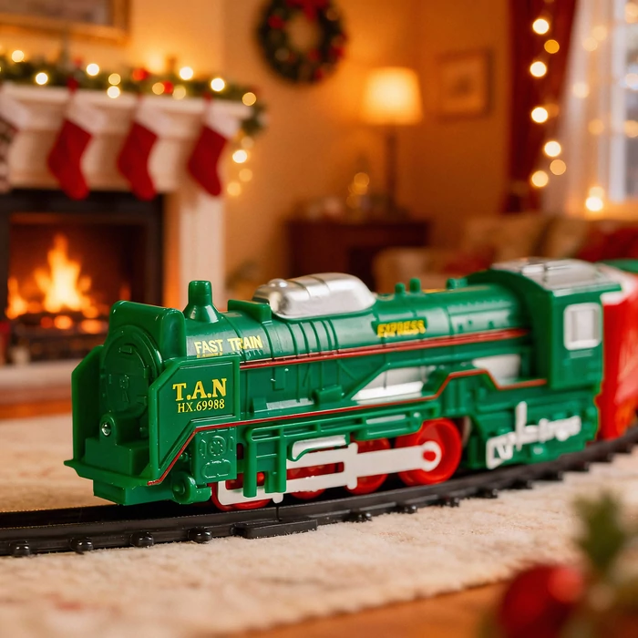 Karácsonyi kisvasút világít elemes 3 féle pálya DA00350