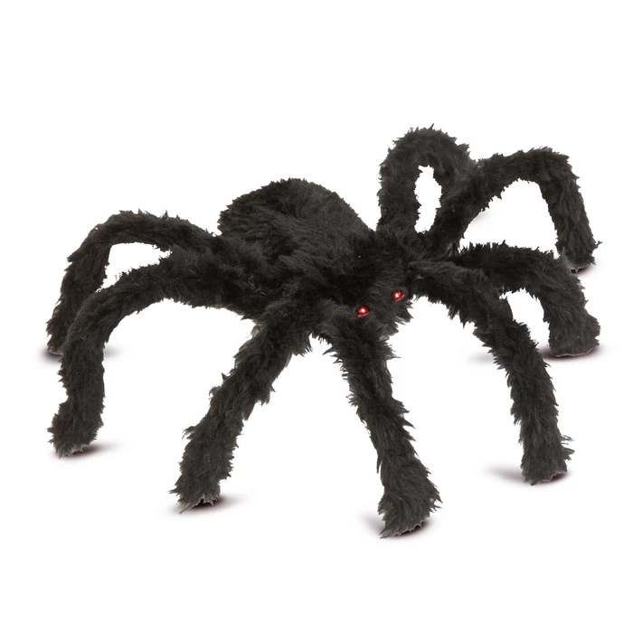 Halloween Pókháló fényfüggöny pókkal melegfehér 60 db LED USB 58150