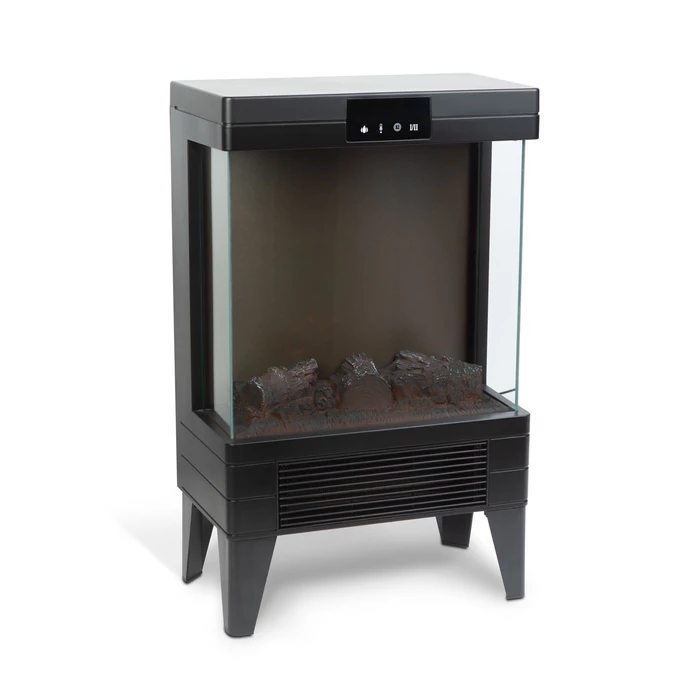 Bewello Elektromos kandalló 180° hősugárzó LED 37x22x56 cm BW2105