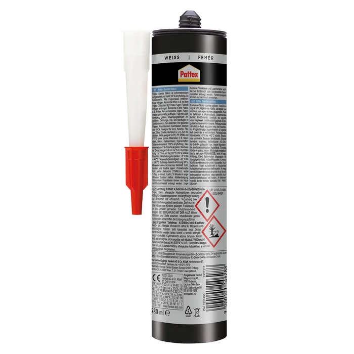 Pattex Szaniter szilikon fehér 280 ml H2921493