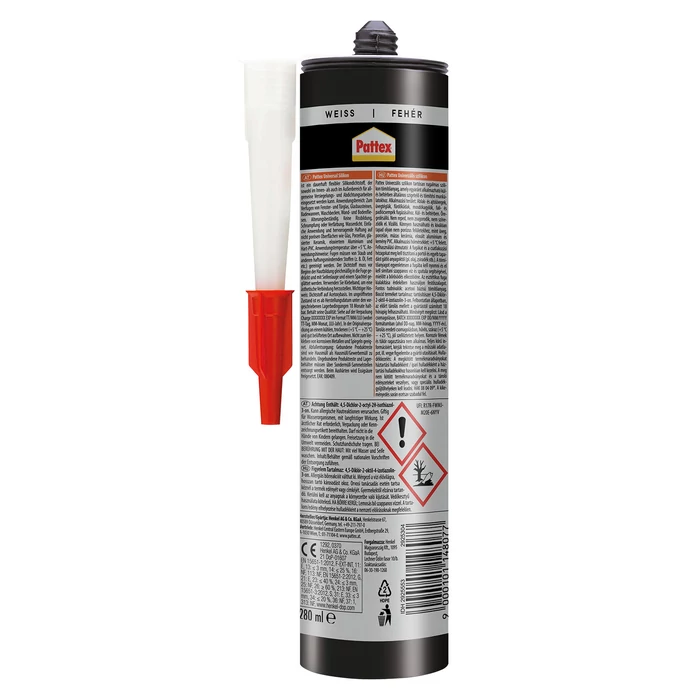 Pattex Univerzális szilikon fehér kültéri / beltéri 280 ml H2925553