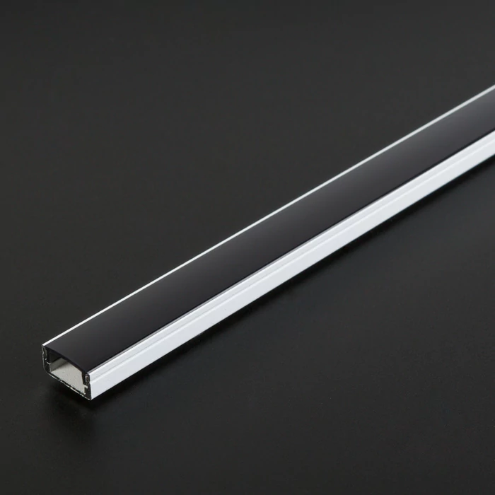Aluminium profil sín 1000x17x8 mm U profil fehér színben (búra nélkül) 41010A1-WH