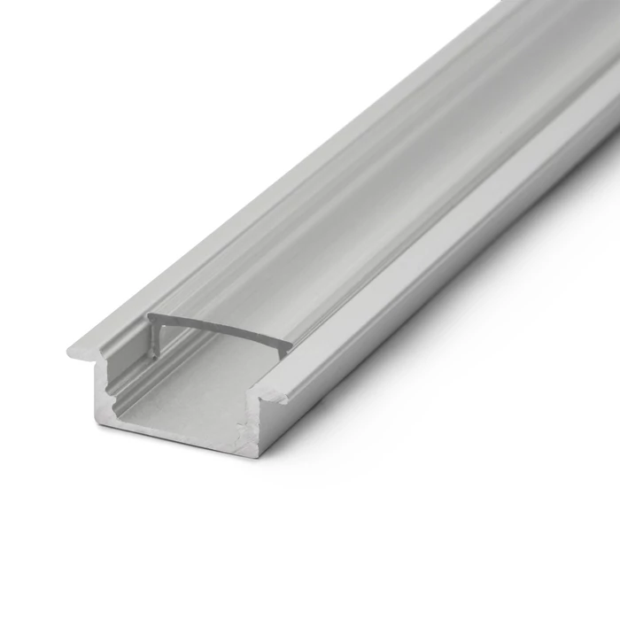 Átlátszó PVC búra 41011A1 süllyeszthető alumínium LED profilhoz 1m (csak búra) 41011T1