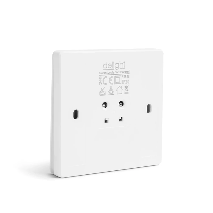 Delight Smart Kinetic fali kapcsoló 433 Mhz 2 körös IP20 55353