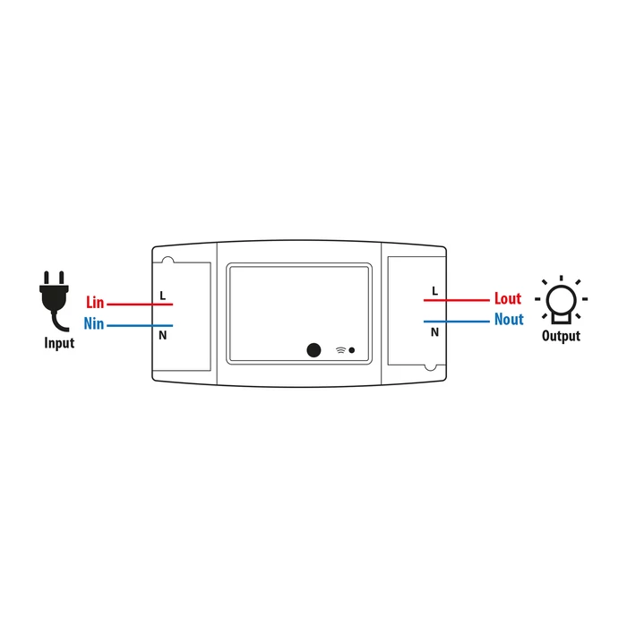 Delight Smart Wi-Fi-s rejtett kapcsoló 90-250V, 16A  Amazon Alexa, Google Home, IFTTT kompatibilitás 55375