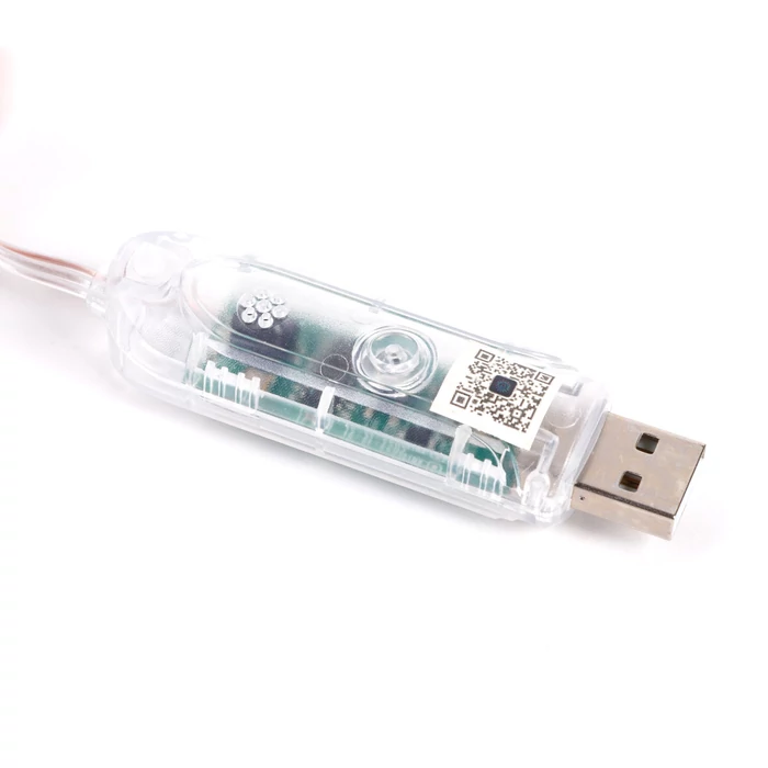 Phenom smart fényfüzér USB 50 db RGBIC LED 5 m Bluetooth + zene mód IP65 58382C