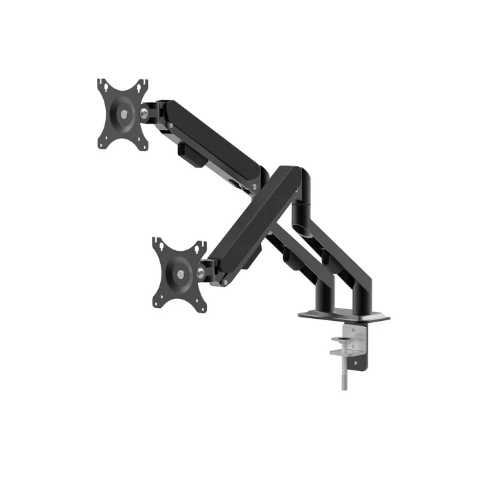 Monitor&TV tartókonzol dupla karos, teleszkópos asztallapra rögzíthető - 62 cm, 30