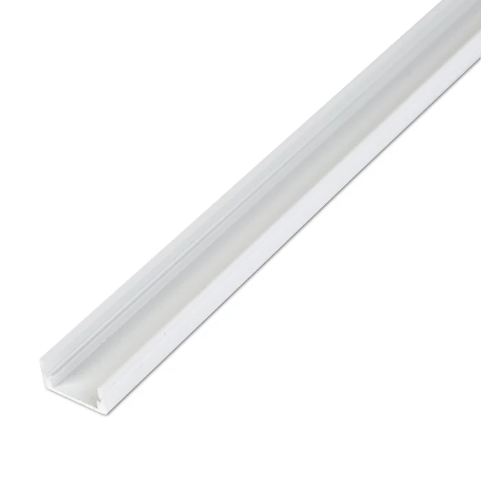 Aluminium profil sín 1000x17x8 mm U profil fehér színben (búra nélkül) 41010A1-WH
