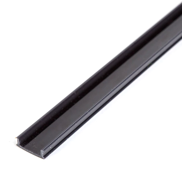 Aluminium profil takaró búra fekete 1000 mm (41025A1-hez) 41025M1-BK