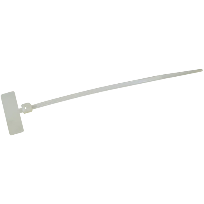 Tracon jelzőcímkés kábelkötegelő, gyorskötöző fehér 110×2,5 mm 120J