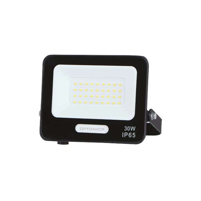 Optonica LED reflektor 30W 2700lm 3000K fekete IP65 15824