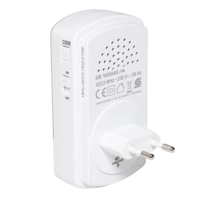 Somogyi Vezeték nélküli csengő és éjjeli fény 100m hatótávolság DB 1002AC/M
