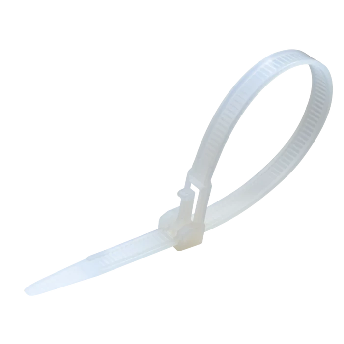 Tracon nyitható kábelkötegelő, gyorskötöző fehér 200x7,6 mm 180-NY