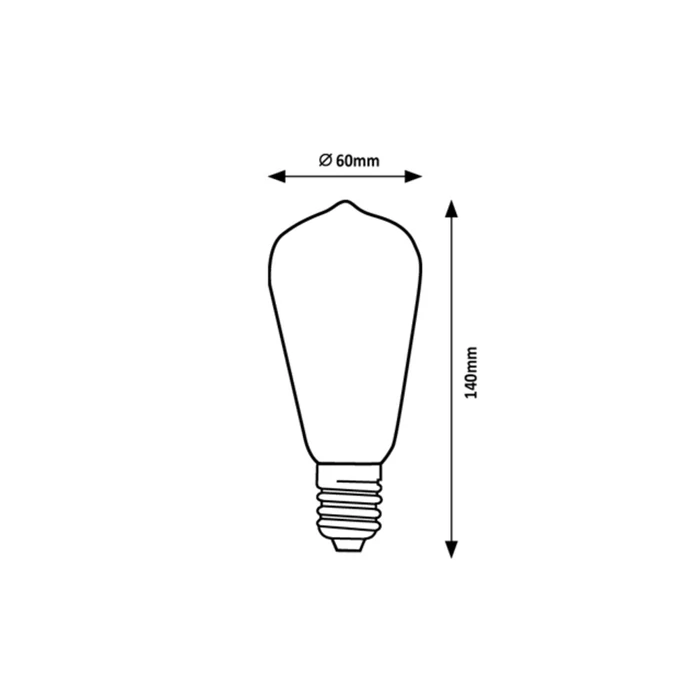 Rábalux LED izzó filament Smart E27 ST64 4W 300lm H14 1988