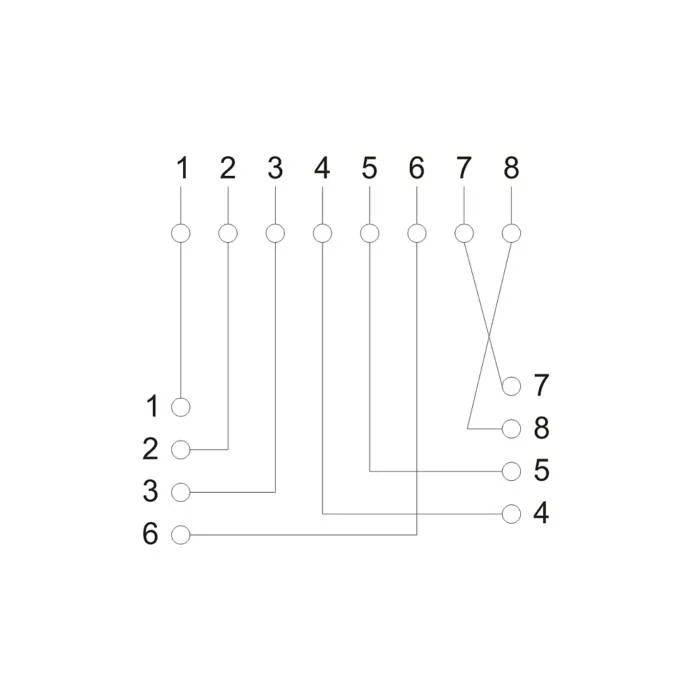 1x fali FTP aljzat 8P8C RJ45 Cat5 fehér