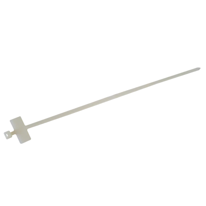 Tracon jelzőcímkés kábelkötegelő, gyorskötöző fehér 210×2,5 mm 200J