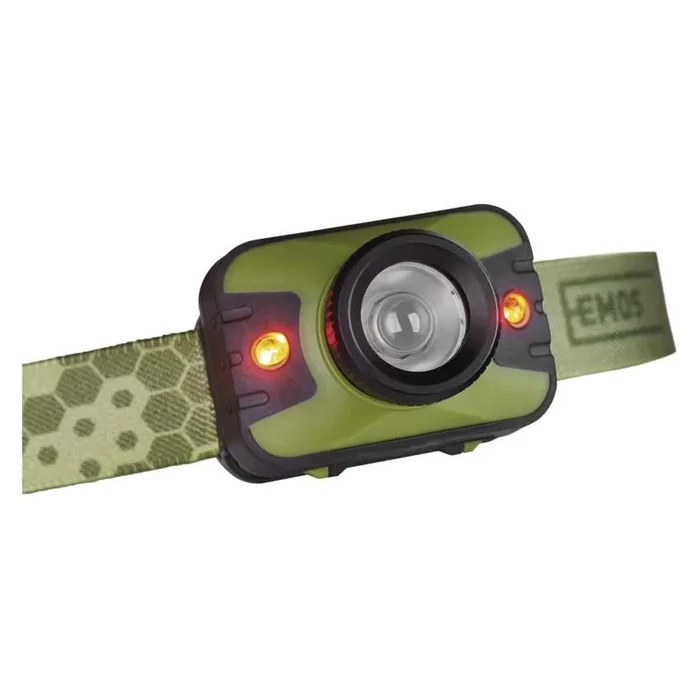 Emos fejlámpa CREE LED + PIROS LED A FOCUS 3×AAA P3539