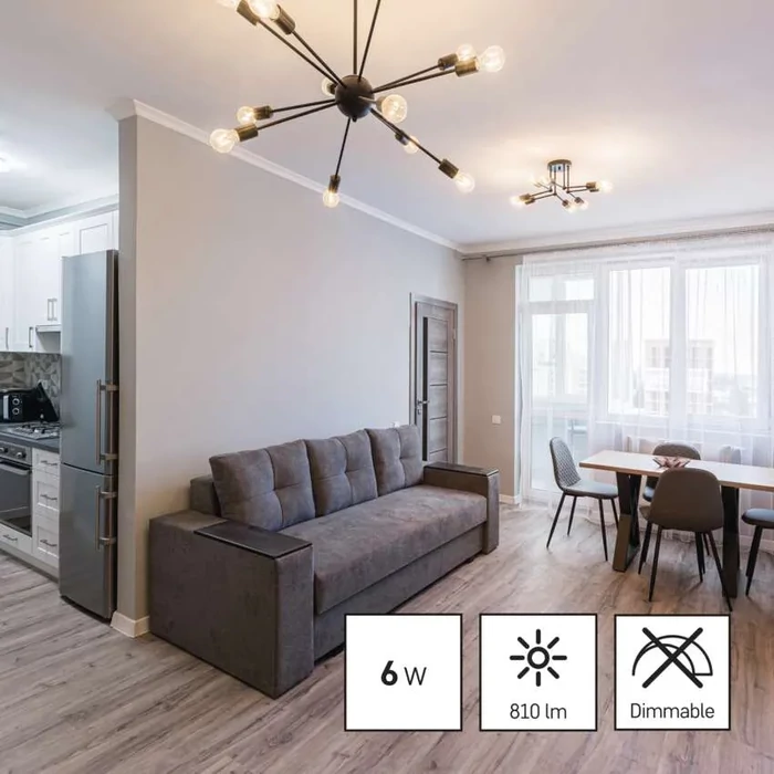 Emos filament LED izzó kisgömb E14 6W 810lm 2700K meleg fehér ZF1240