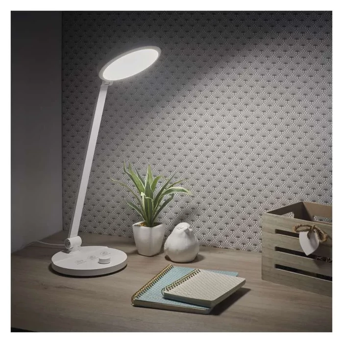 Emos Charles LED asztali lámpa fehér 7,6W 550lm CCT IP20 Z7628W