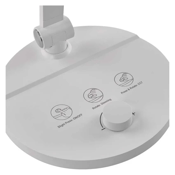 Emos Charles LED asztali lámpa fehér 7,6W 550lm CCT IP20 Z7628W