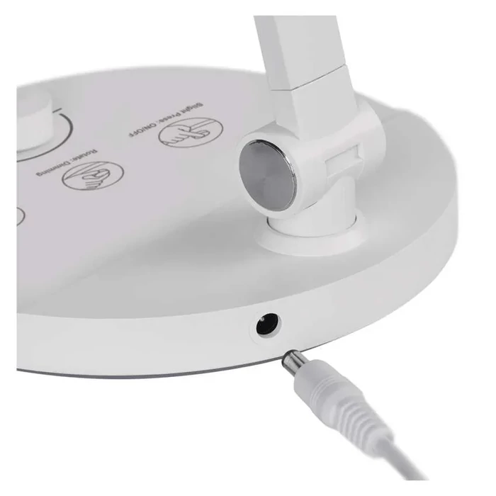 Emos Charles LED asztali lámpa fehér 7,6W 550lm CCT IP20 Z7628W