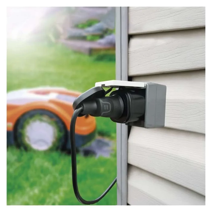 Emos GoSmart okos WIFI dugalj csatlakozóaljzat csapófedéllel fekete IP44 IP-3006S P5532