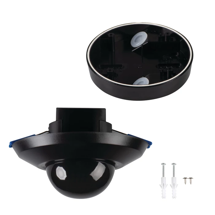 Kanlux mozgásérzékelő fekete 360° jelenlétérzékelős IP44/20 3xPIR SENTO-O-WT-B/B 26822