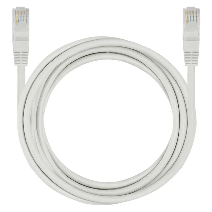 Emos szerelt UTP patch kábel 3m Cat5e szürke S9124