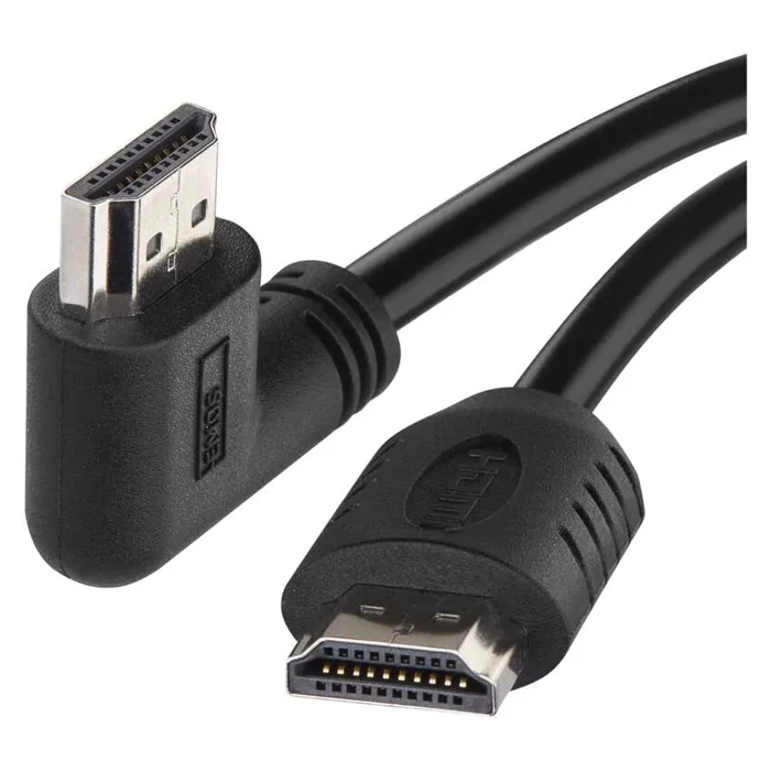 EMOS HDMI kábel 2.0 A-A dugó 90°, 1.5m 4K S10110