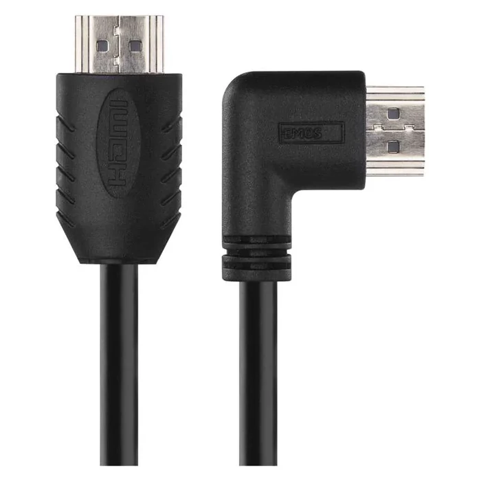 EMOS HDMI kábel 2.0 A-A dugó 90°, 1.5m 4K S10110